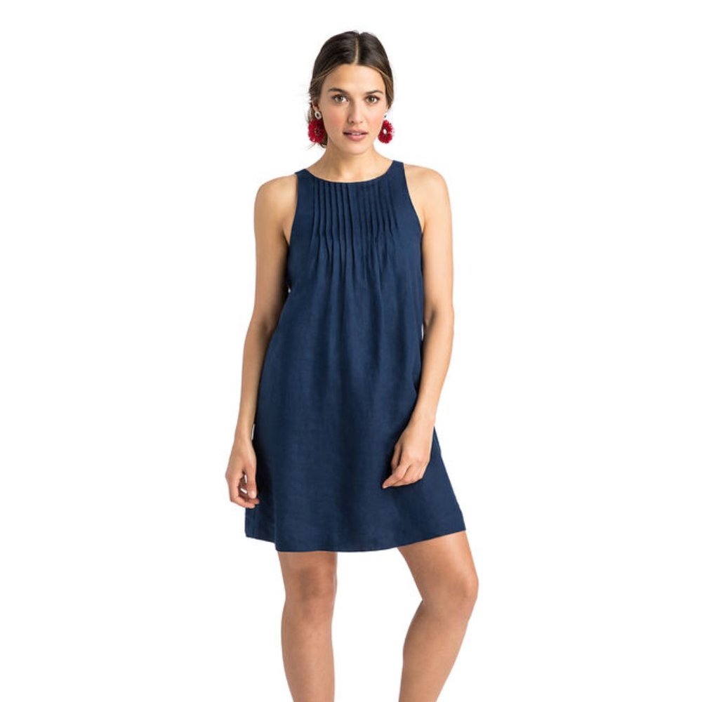 Vineyard Vines - Linen Pintuck Swing Dress